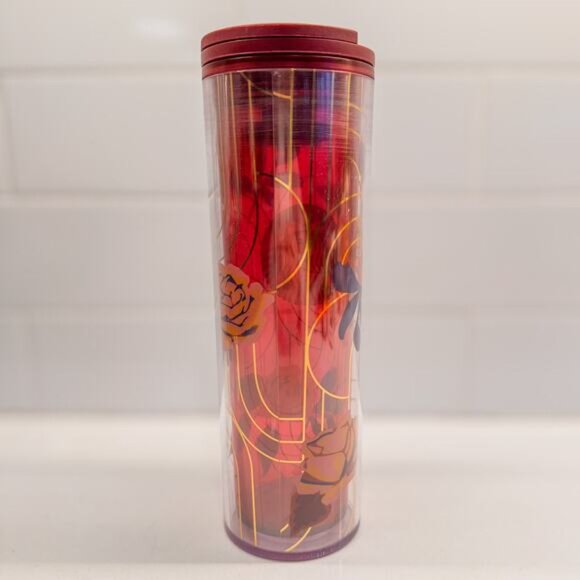 Limited Edition Starbucks 2020 Fall Plum Pink Rose Tumbler-16oz-Slide/Twist Top - Picture 9 of 9